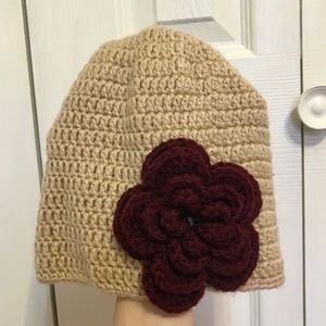 Open Top Flower Beenie
